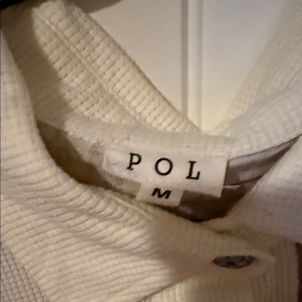 POL Textured Cream Button-Up - Picture 2 of 2